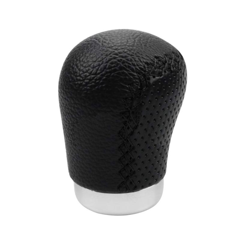 Sakan 車用 シフトノブ カバー シフトノブ MT AT 7*5.5cm ブラック レザー クラシック