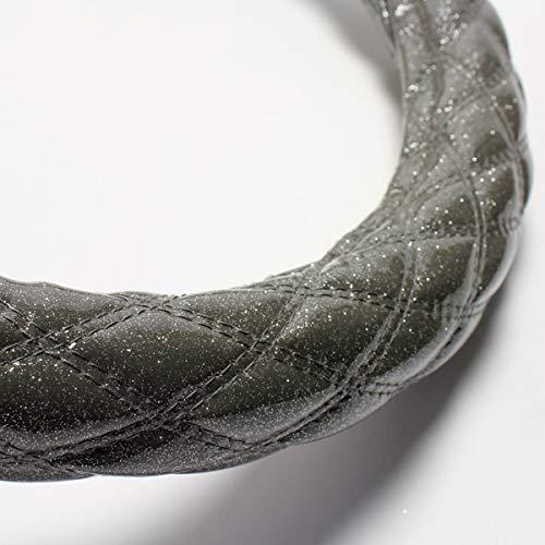 Azur ハンドルカバー モコ ステアリングカバー ラメシルバー S(外径約36-37cm) XS55H24A-S-009