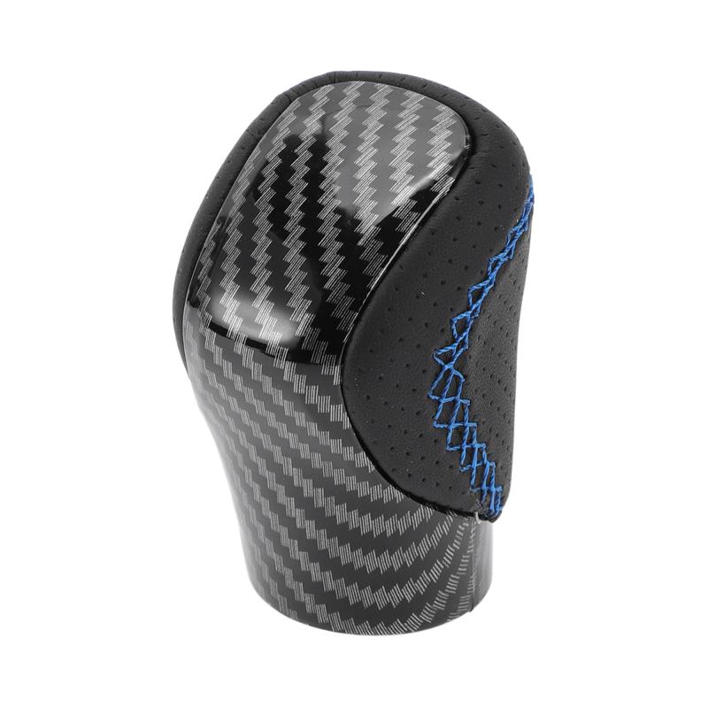 TUCKBOLD レクサスに対応ES350用の自動マニュアルギアシフトノブ | ギアボックススティックシフトレバーノブ ブラックブループラスチックフェイクレザー1個