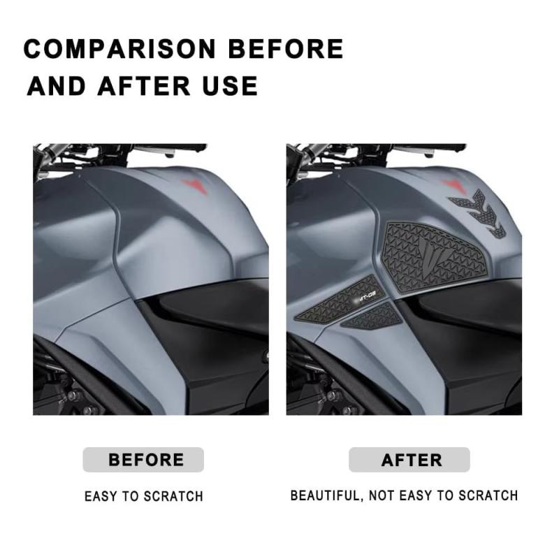 適用MT-03 MT 03 2020-2022オートバイの付属品新しいゴムタンクパッドのステッカーキットの保護はステッカーボディの防滑保護を厚くします