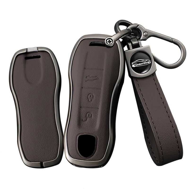 [TECART] ポルシェ専用 キーケース キーカバー キーホルダー ポルシェ カレラ 4 4S S GT3 Turbo ボクス..