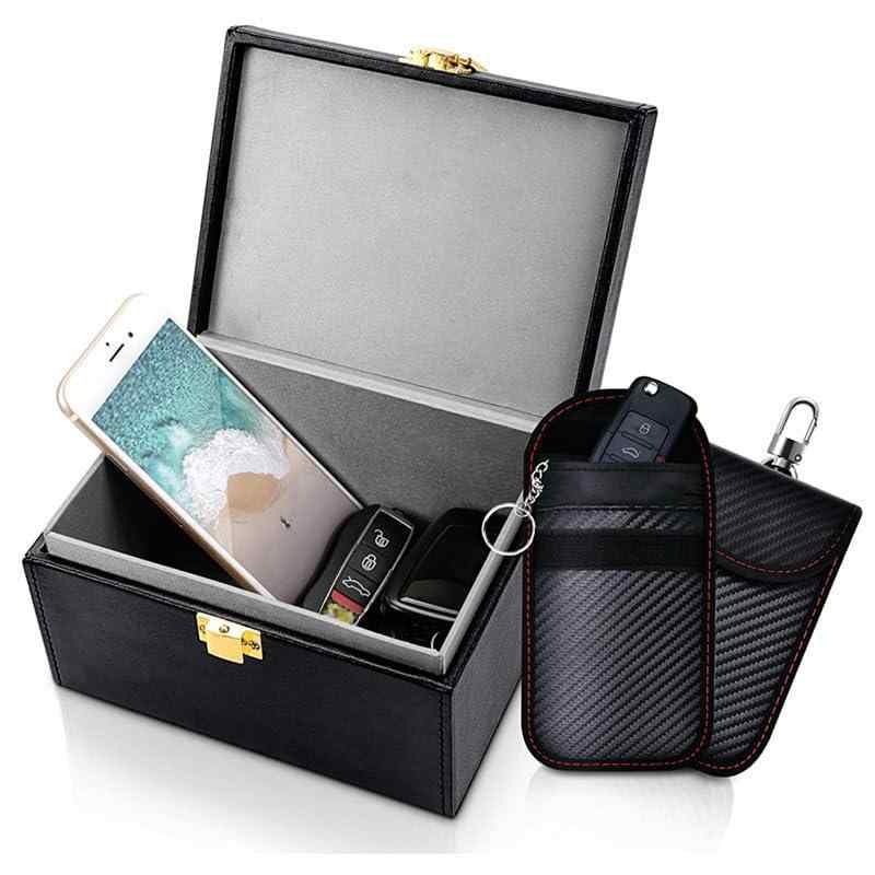 GrowGem リレーアタックBOX 防止用キーケース付き 車 盗難防止 電波遮断キーケース リレーアタック防止 盗難防止 車 防犯 信号遮断ケース