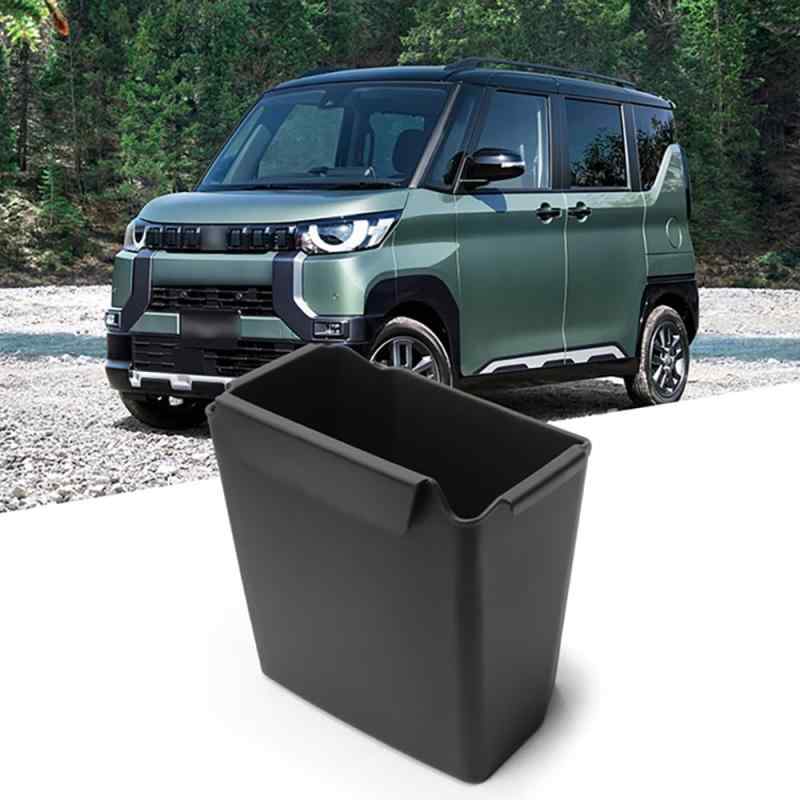 樂天商城 - デリカミニ B3系 センターロアボックストレイ 車用 内蔵型コンソールボックス デリカミニ 収納トレイ ラバーマット付き 小物入れ コインケース 装着簡単 カスタムパーツ コンソールトレ 滑