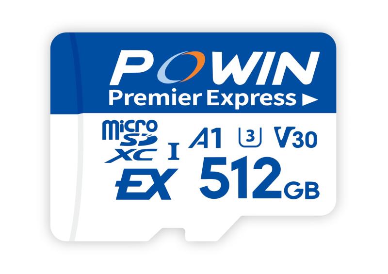 POWIN microSDXC Expressカード 512GB Nintendo Switch 2対応 最大読込900MB/s 書込720MB/s ライフタイム A1 V30 U3 C10 UHS-I (512, GB)