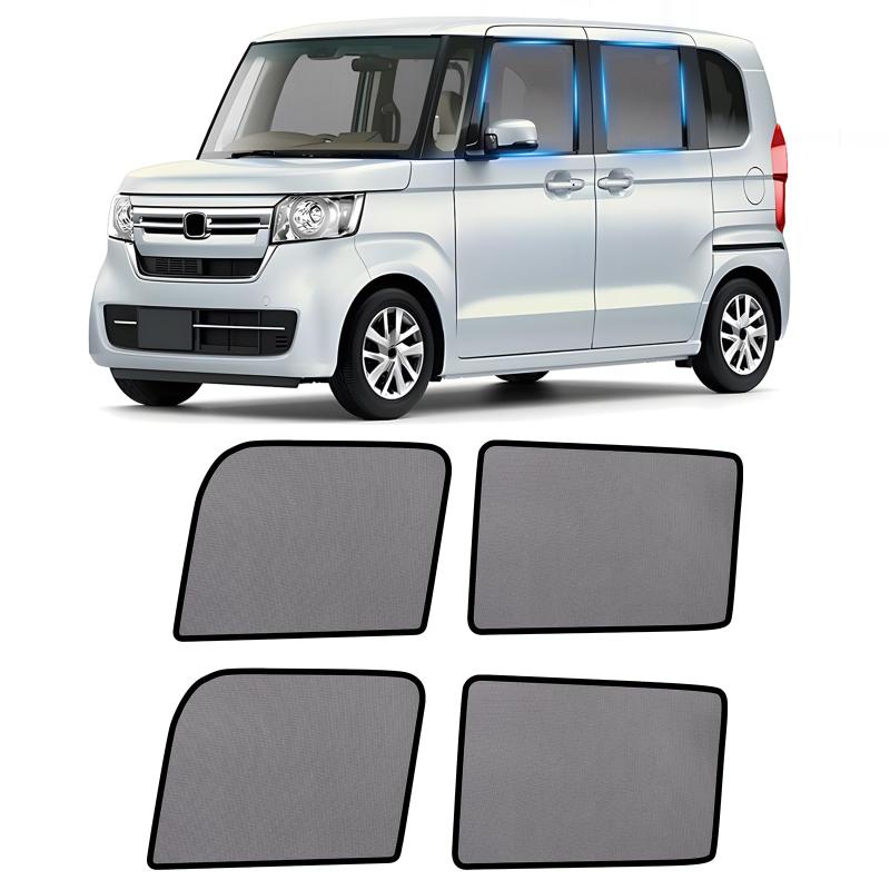 ZATOOTO 車種専用 メッシュカーテン マグネット式 防虫ネット サイド用 網戸 日除け 目隠し 遮光 通気 紫外線カット 虫除け プライバシー保護 取付簡単 収納袋付き WS03