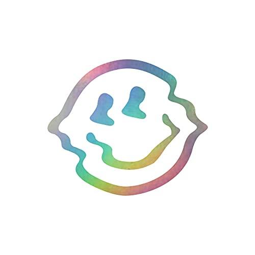 JDMレーザースマイリーフェイス変更された防水反射スクラッチバンパードアステッカー車の路面電車のコ..