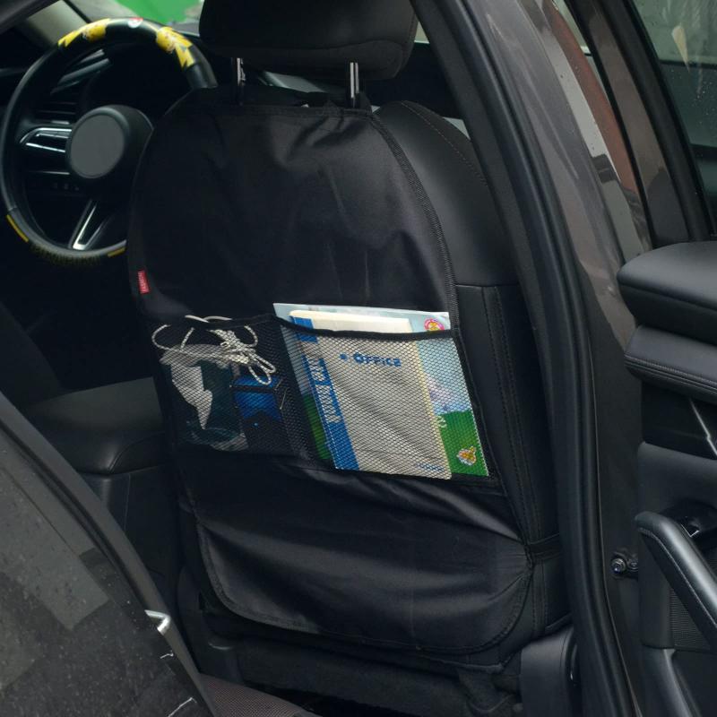 【Charming Decoration】キックガード 車用 シートカバー キックガード 後部座席保護 子供 汚れ防止 ネットポケットが付き 取り付け簡単