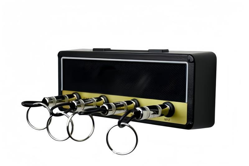 JiangMuXin キーホルダー 壁掛け キーハンガー アンプ型 スタイリッシュ インテリア 雑貨 キーチェーン..