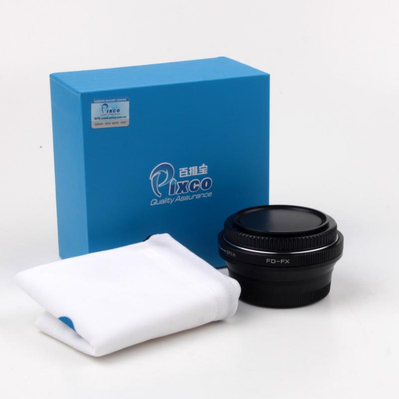 (バシュポ) Pixco Speed Booster 光学ガラスを内蔵する 無限遠フォーカス フォーカルレデューサー レンズマウントアダプター 高精度 キャノンFDレンズ-富士フィルムFXカメラ対応 キャノンFD-富士FX