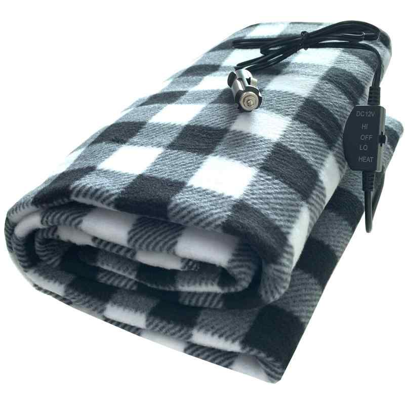 YOUTALLY 車載毛布 ホットブランケット 車中泊 電気毛布 12V電気毛布 145*100cm