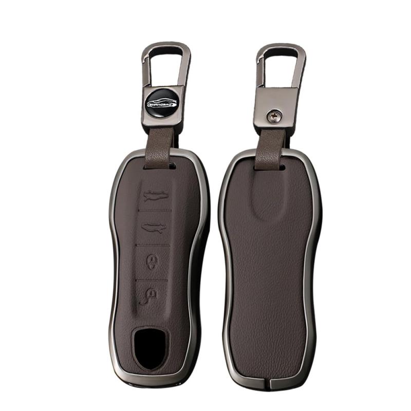 [TECART] ポルシェ専用 キーケース キーカバー ポルシェ キーホルダー 911 カレラ カイエン ボクスター..