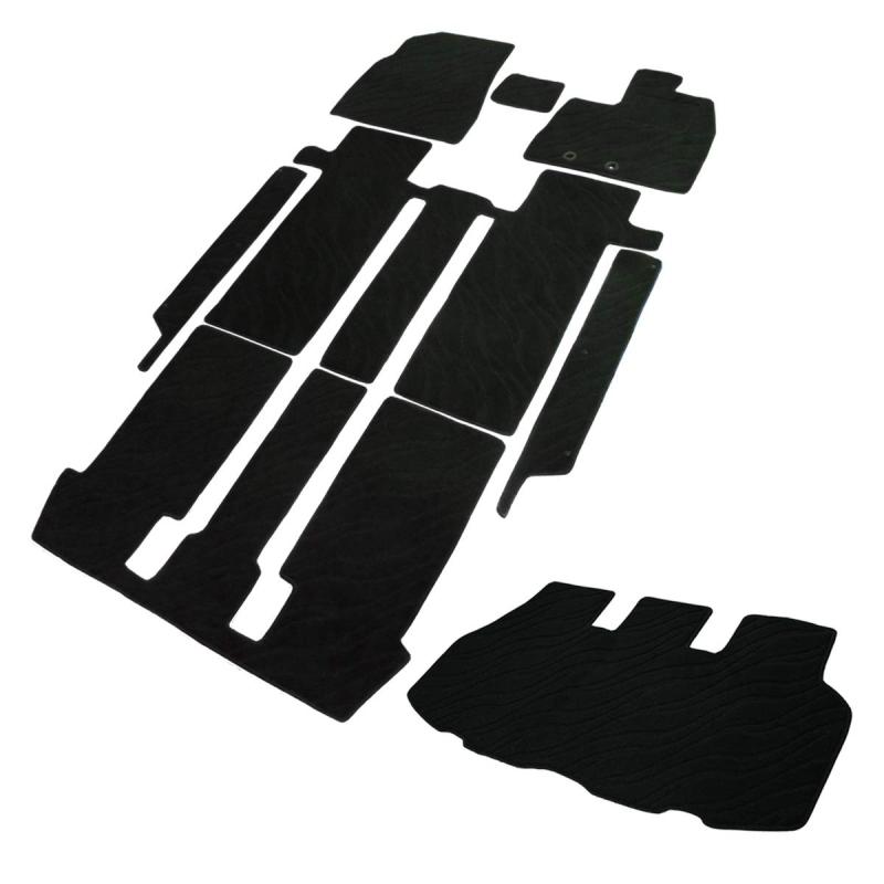 フェニーチェ カーマット フロアマット ラゲッジマット ステップマット 国内生産 (トヨタ エスクァイア 80系 ガソリン車 7人乗り用 / 後期モデル) 滑り止め形状 ずれにくい 車用 マット (車用