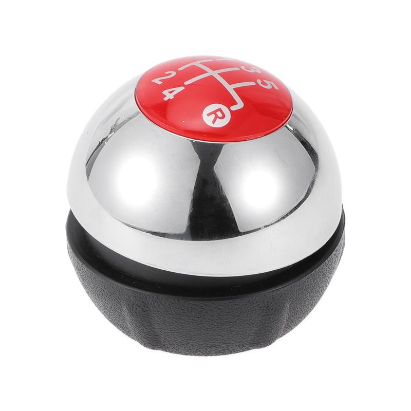 TUCKBOLD フィアットに対応500C用5速マニュアルギアシフトノブ | フロントオートモーティブギアボックススティックシフターレバーノブ ブラックレッドプラスチック1個