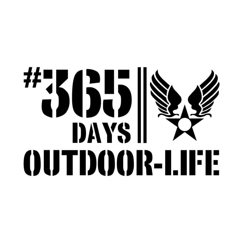 [KAIMIRU STORE] アウトドア ステッカー 365days ハイエース ジムニー 軽自動車 バン 汎用 車 デカール..