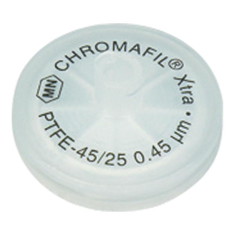 MACHEREY-NAGEL シリンジフィルター 疎水性PTFE・CHROMAFIL 0.45um φ25mm 透明 100個入 729205