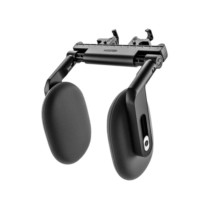 ネックパッド 車 ネックピロー 低反発 クッション ヘッドレスト サイド 車 枕 ジュニアシート 角度調整..