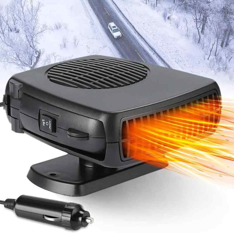 車載ファンヒーター 急速加熱 冷暖両用 車載用 ヒーター 360°回転 車用 冷房 暖房 シガーライター差込 ガラス凍結防止 除霧 除霜 霜取り 加熱器 扇風機 暖かい 小型 12V/24V 車内ヒーター 静音