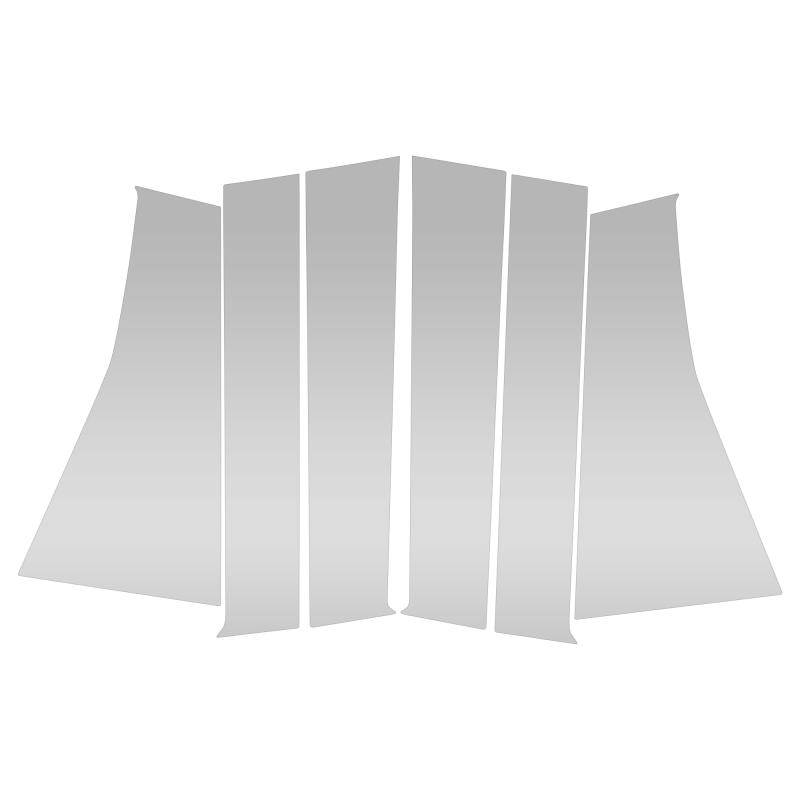 A ABSOPRO ドアピラーウィンドウトリムアンチスクラッチステッカーピラーポストドアアウターエクステリ..