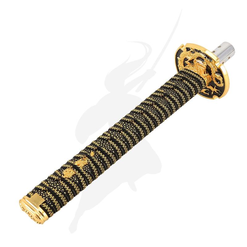 JINGLINGKJ 日本刀シフトノブ 武士刀ギアノブ シフトノブ 刀 31.5cm 日本刀型 和風 AT MT 車用 汎用 カ..