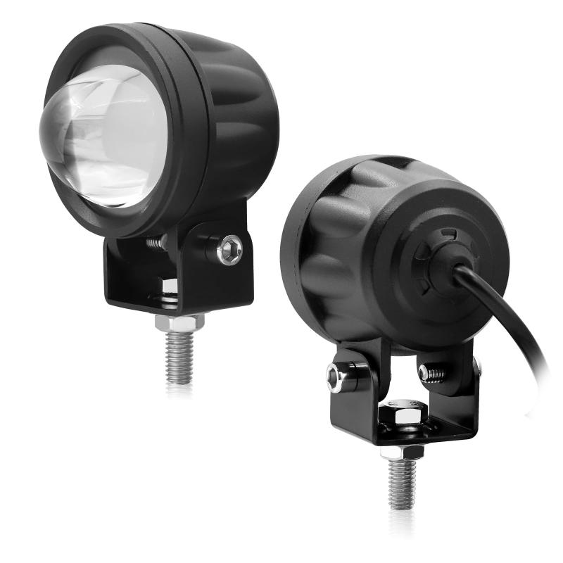Aoling バイク フォグランプ LED カットライン サブライト ヘッドライト 補助灯、黄色 白色 2色配光 常時点灯 フォグライト、オートバイ フォグランプ 補助ライト 補助ランプ LED 2個【2色配光】このバイク フォグランプは、3000Kのイエロー発光と6000Kのホワイト発光ができ、大雨や濃霧の時のバイク フォグランプ LED、バイク ヘッドライト 補助ランプなどとして、お好みによって切替られます。【カットライン】ホワイトライトもイエローライトも、バイク フォグランプ LED カットラインは目に眩しくなく対向車に友好です。【配線説明】バイク フォグライトは3線接続式で、赤線＋黒線－でホワイト点灯、黄線＋黒線－でイエロー点灯します。【角度調整】オートバイ フォグランプは、付属ステーにより、照明角度を上下微調整できます。そして、バイクフォグランプは高品質素材を採用、厳密なデザインと組み合わせて熱放散に強く、防水防錆、錆びにくくて頑丈耐久です。【幅広く対応】DC9-30V対応、M10ネジ装着、どこにでも簡単に装着することができます。