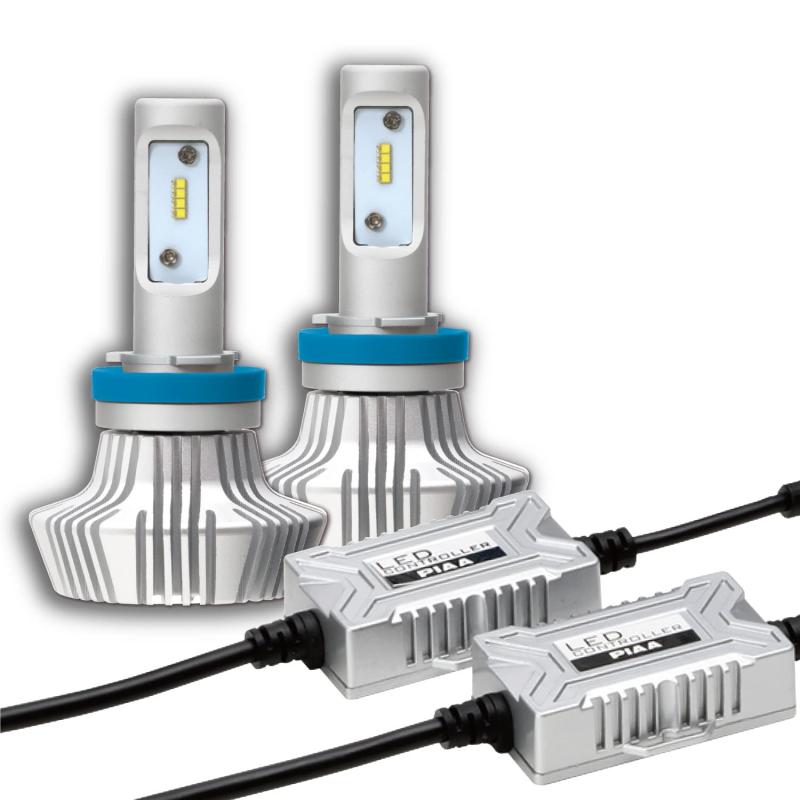 PIAA ヘッドライト/フォグランプ用 LED 6000K 放熱性能を優先したコントローラー別体タイプ 12V 20W 4000lm ホワイト光 H8/H9/H11/H16 3年 車検対応 〔ハイブリット車/電気自動車 対応〕 2個入 LEH152