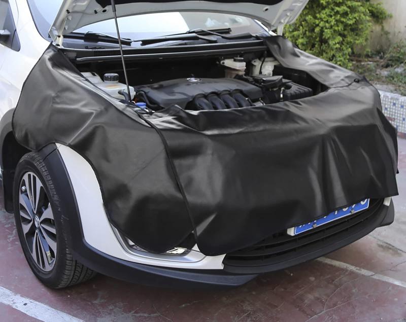 Calreer 整備用フェンダーカバー 作業マット 自動車用フェンダーマットセット 3枚セット 傷付き防止 保護マット マグネット付 フック付き 自動車作業の修理用