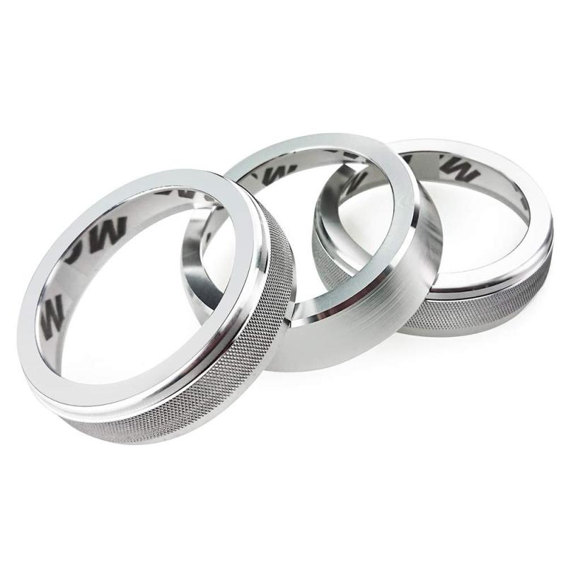 (トクトヨ)Tokutoyo 新型 ジムニー対応 JB64W/JB74 AT車 エアコンダイヤルカバー リング メッキ インテリアパネル 内装 カスタム アクセサリー 3P