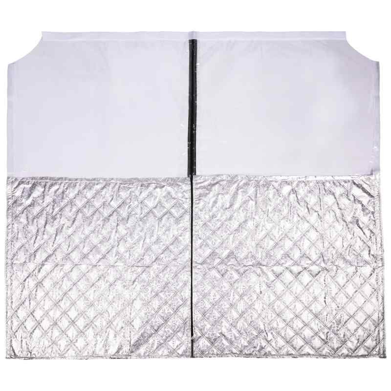 軽バン 軽自動車 間仕切りカーテン 車内 エアコン 仕切り ビニール パーテーション ファスナー開閉 スクリーン