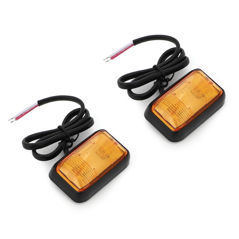 LUCKLINK サイド マーカー LED 12v 24v 汎用 2個 セット