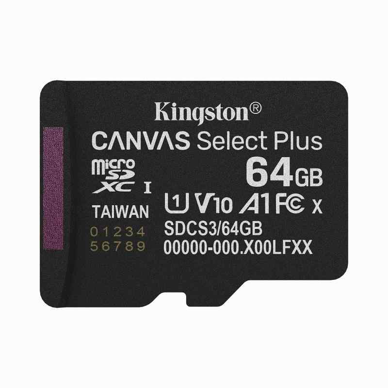 Kingston Canvas Select Plus microSDメモリーカード。 2