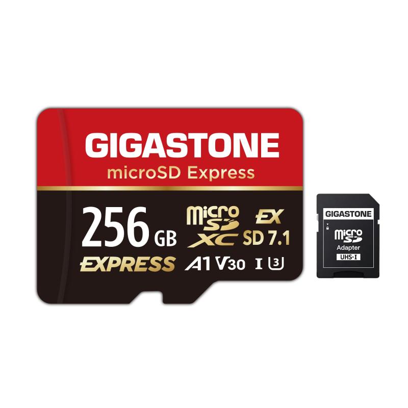 【Switch 2 専用設計】GIGASTONE microSD Express microSDカード 256GB SD7.1 読み取り速度/書き込み速度最大 880/650MB/s A1 V30 U3