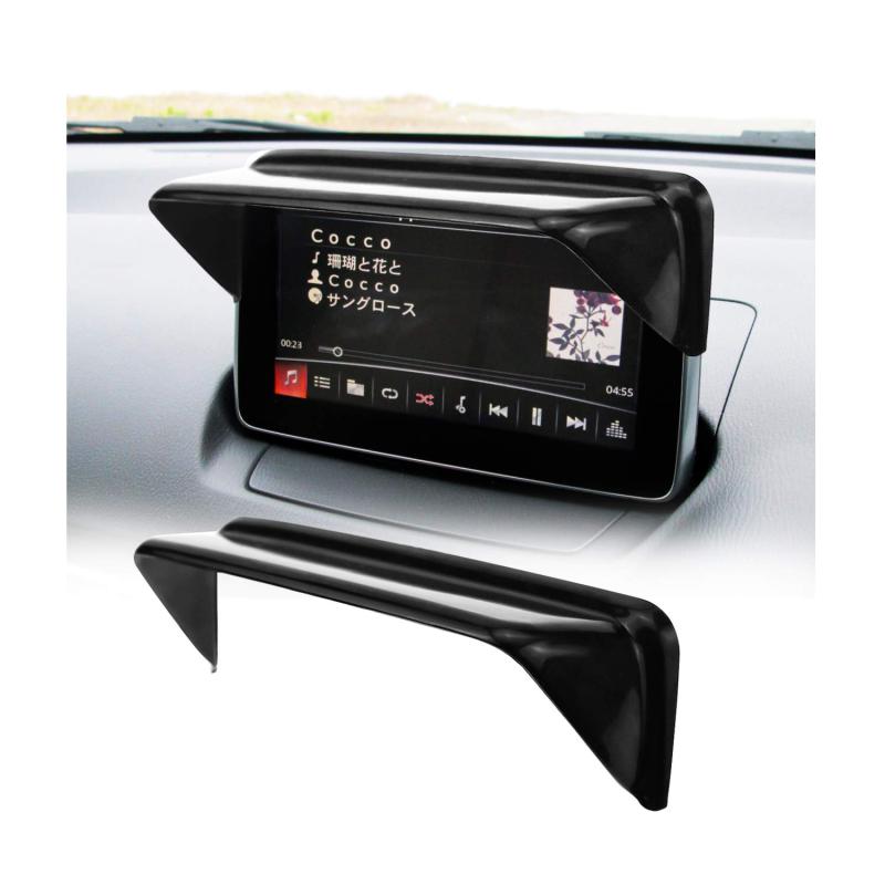 SHAOHAO マツダ Mazda CX30 専用カーナビバイザー 日よけカバー カーナビ バイザー ナビシェード ナビ 日除け 日光反射防止 簡単装着 高級ABS素材 パーツ アクセサリー 内装パーツ 軽量 取付け簡