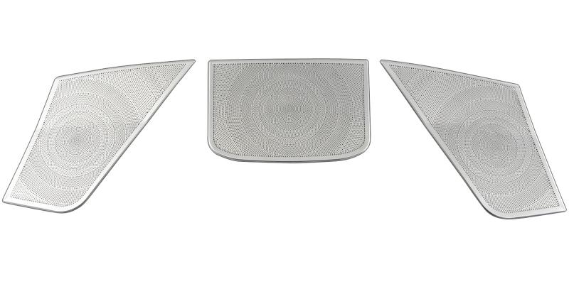 樂天商城 - BRIGHTZ クラウンハイブリッド AWS210 AWS211 ステンレスダッシュボードスピーカーパネル 3PC サテンシルバー 【 SPEAKER－145 】 AWS210 AWS211 AWS S210 S211 クラウン ハイブリッド ハイブリッ