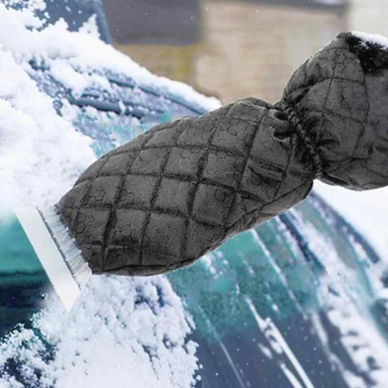 乐天商城 - 【手が冷えない・汚れない】アイススクレーパー 手袋付き 車用スノーブラシ 傷つかない 雪かき スノースクレーパー 車 フロントガラス 霜取り 除雪 凍結防止 軽量 便利な雪対策品 多機能