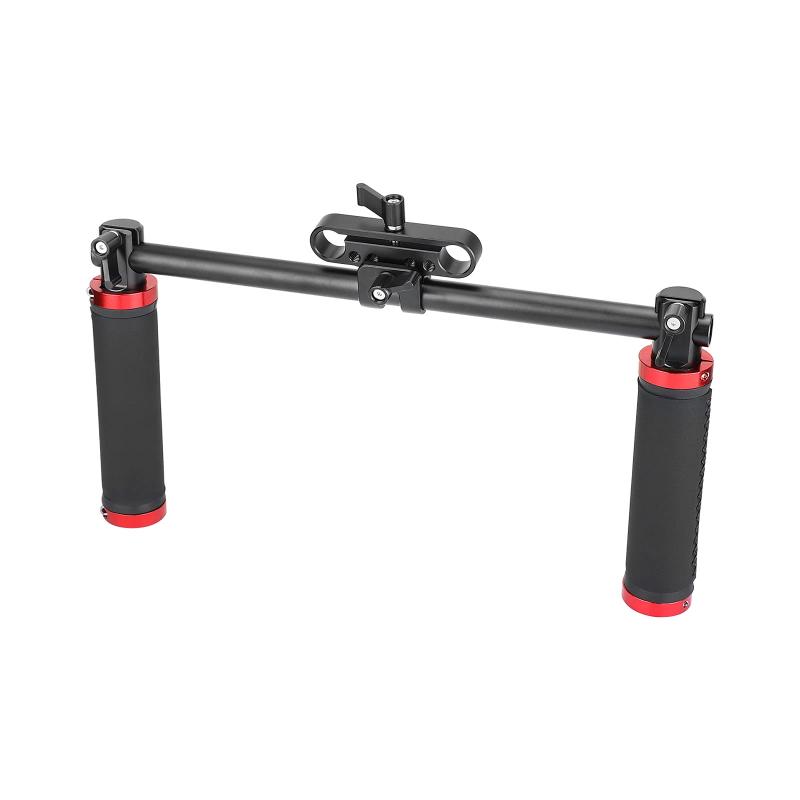 SZRIG ハンドル グリップ フロント ハンドバー クランプ マウント 15mm ロッド ク...