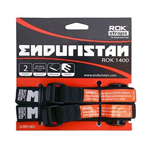 エンデュリスタン オリジナルROKストラップ/ENDURISTAN ORIGINAL ROK STRAP最高性能を誇るストレッチ（伸縮性）ストラップ。ENDURISTANオリジナルバックル装着。芯部分は100%天然ゴムを使用しており、耐荷重は100kgまで。アドベンチャーバイクでハードな旅にも耐えられるように設計。ポリエステル製の組紐で囲われており、UV保護そして耐摩耗性に優れている。調整長：400mm-1400mm ベルト幅：25mm 2本入り最高性能を誇るストレッチ（伸縮性）ストラップ。