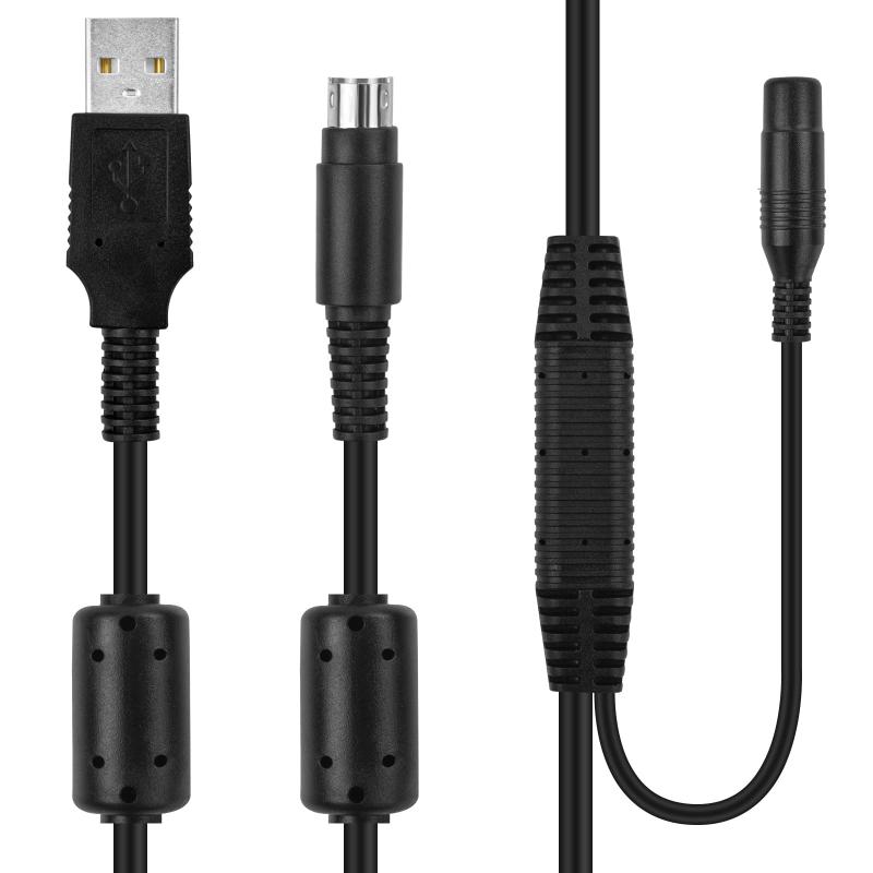 交換用USBウェブカメラ電源ケーブルデータコード Logitech CC2900e CC3500e 2900ep 3000e/ PTZ Pro ウェブカメラ電源ケーブル データケーブル 10フィート