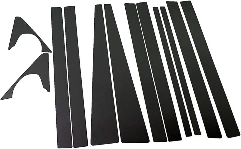BRIGHTZ ランクル 80系 超鏡面ブラックメッキピラーパネルカバー 10PC バイザー無し用 【 PIL－BLA－366 】
