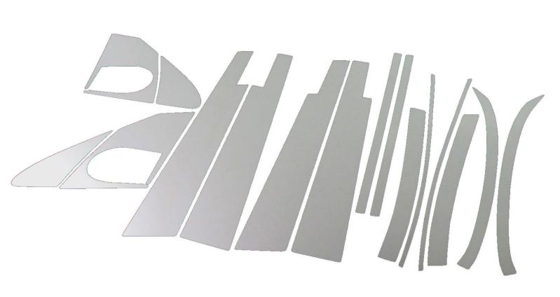 BRIGHTZ カローラフィールダ 120系 超鏡面メッキピラーパネルカバー 16PC バイザー有り用 【 PIL-SIL-166 】 4597