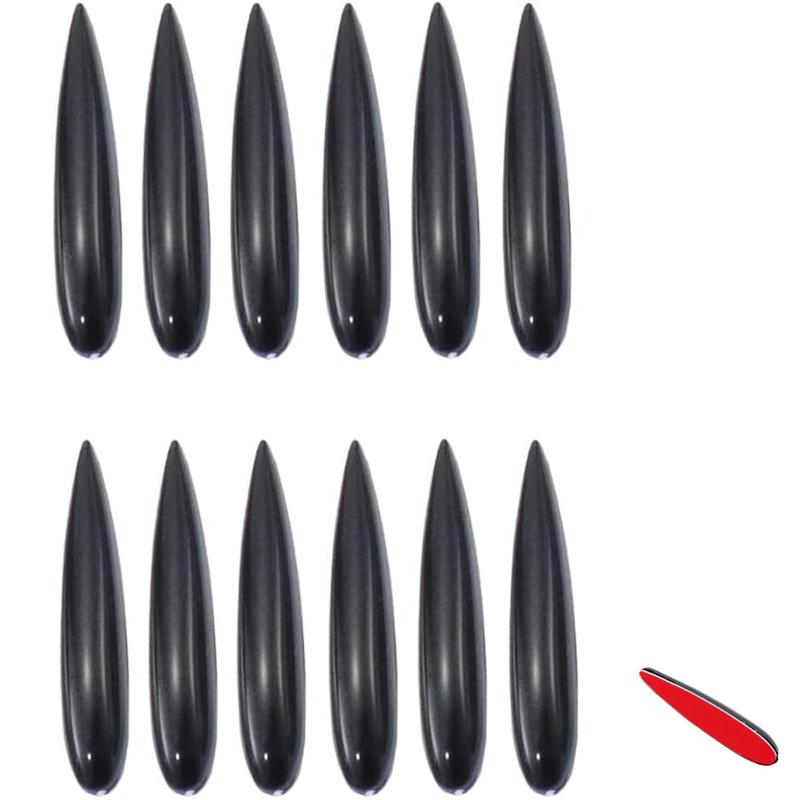 YIBOOOM ボルテックスジェネレーター 12個セット 傷防止 ガード ドア エッジ リア バンパー キズ 防止 車 汎用 清流 空力 エアロダイナミクス改善＆風切り音低減 ボルテックスジェネレーター