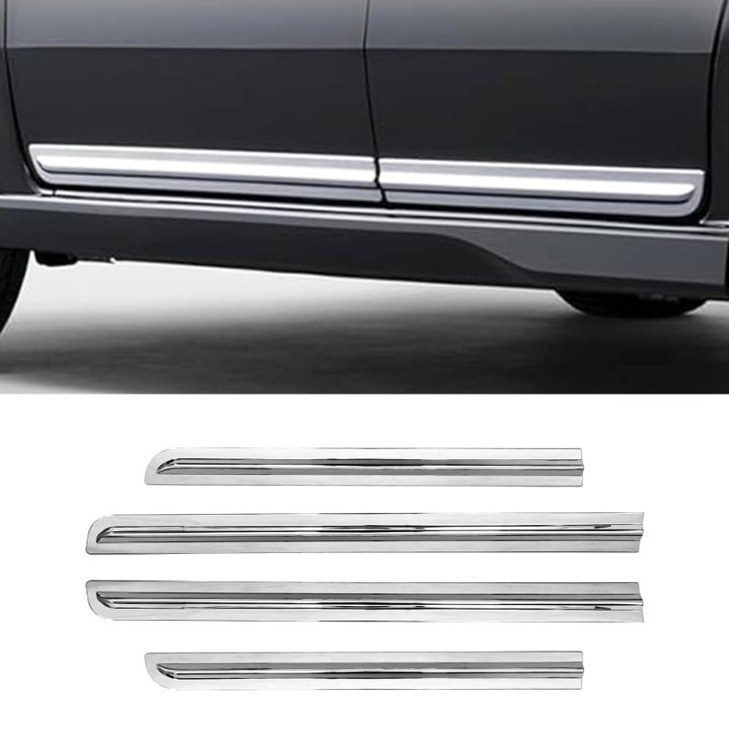 AKUSESARI N-BOX JF5 JF6 2023年 対応 サイド ドア モール ドアトリム ガーニッシュ サイドスカー トサイドドア ガーニッシュ モール サイドガーニッシュ アクセサリー 外装パーツ ABS樹脂製 4PCS【鏡