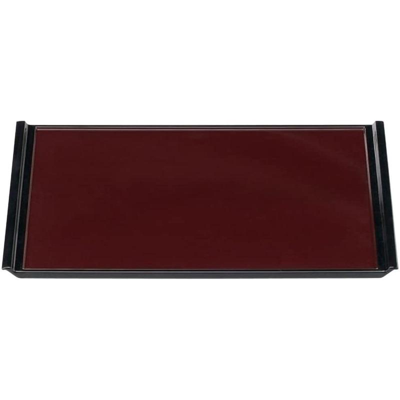 乐天商城 - J-kitchens お盆 尺4フライト 盆 新溜天黒SL(約 42.5 x 30.1 x 2cm) 日本製