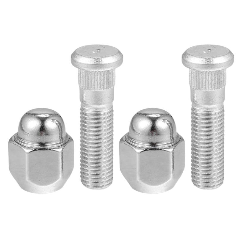 Hihaha ホイールスタッドボルト 番号52950-14140/52950-M1000 M12-1.5 Hyundaiに対応 Elantra Santa Feに対応 Kiaに対応 Forte Rioに対応 フロントリア左右ホイールラグスタッド 合金鋼