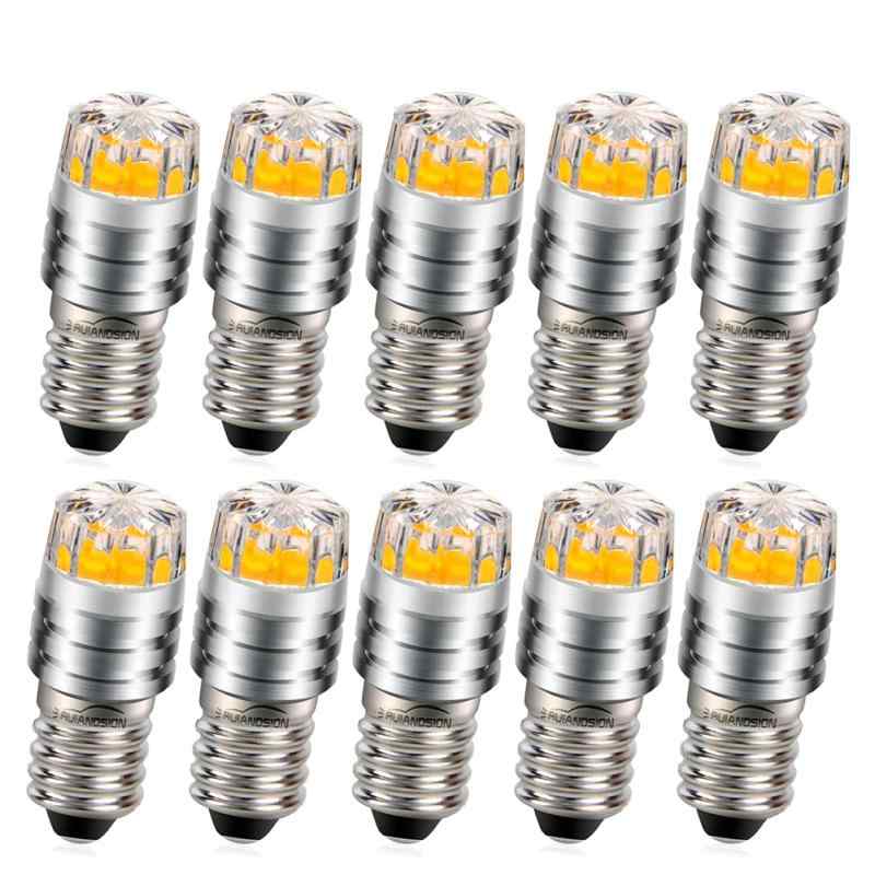 Ruiandsion 10個 E10 LED 電球 3V /...