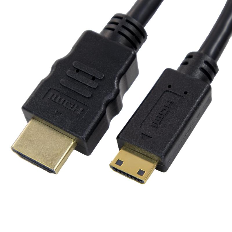 マクサー電機 HDMIを A タイプ から C タイプ ヘ 変換 変換ケーブル 1m ver1.4 小型プレーヤー カメラ等 HDMI Cタイプ端子付き機器との接続に