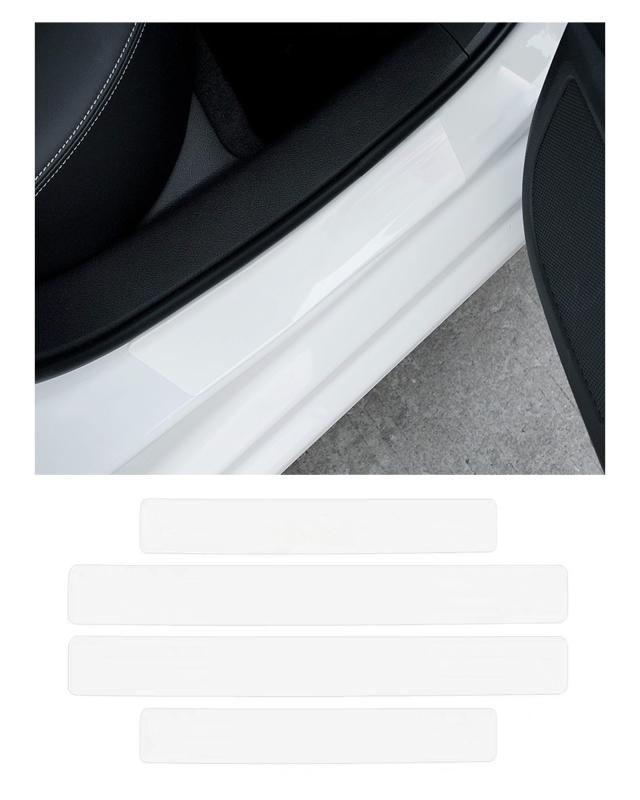 車用 ドアシルプロテクター ボルボのドアペダルプロテクターに対応 XC60 XC40 EX30 完全透明 防止傷や..