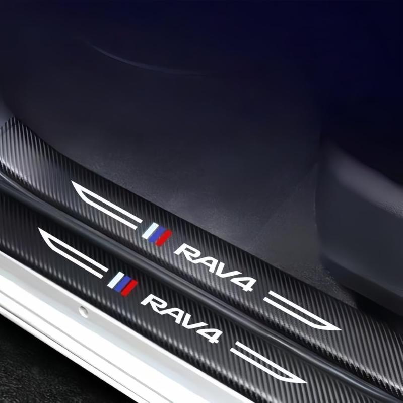 樂天商城 - 車用 サイドステップ プロテクター プロテクション フィルム ドアシルプロテクター 車 ドア 保護 傷防止 保護ステッカー 跡を残さず 簡単装着 8点セット
