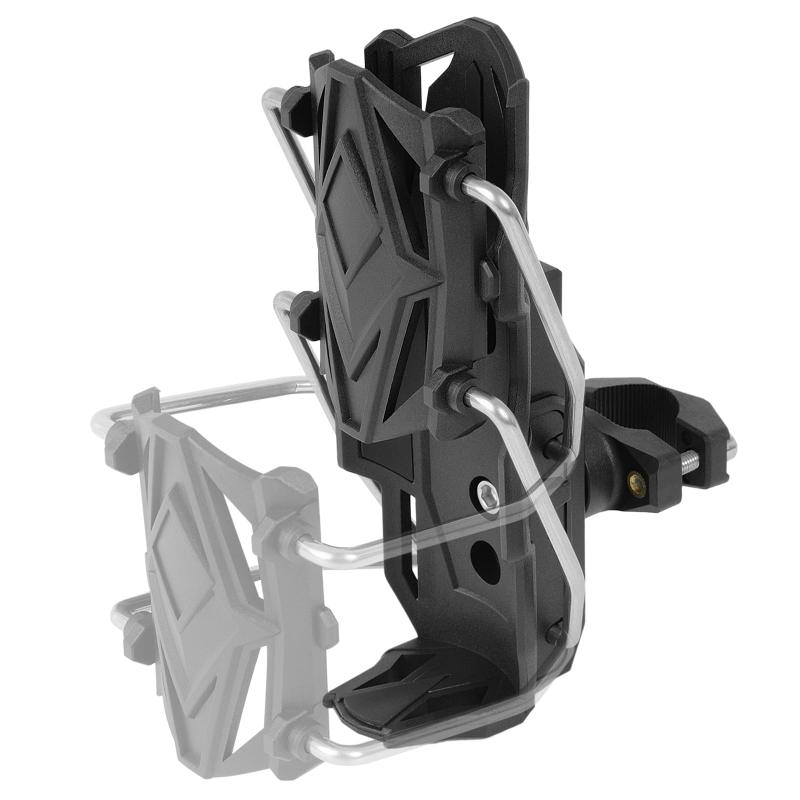 GFARDMOTO バイク用カップホルダー、22-28mmハンドルバー対応ユニバーサルマウント、頑丈なナイロン＆メタル製ウォーターボトルホルダー、ほとんどのクルーザーバイクや自転車に適合