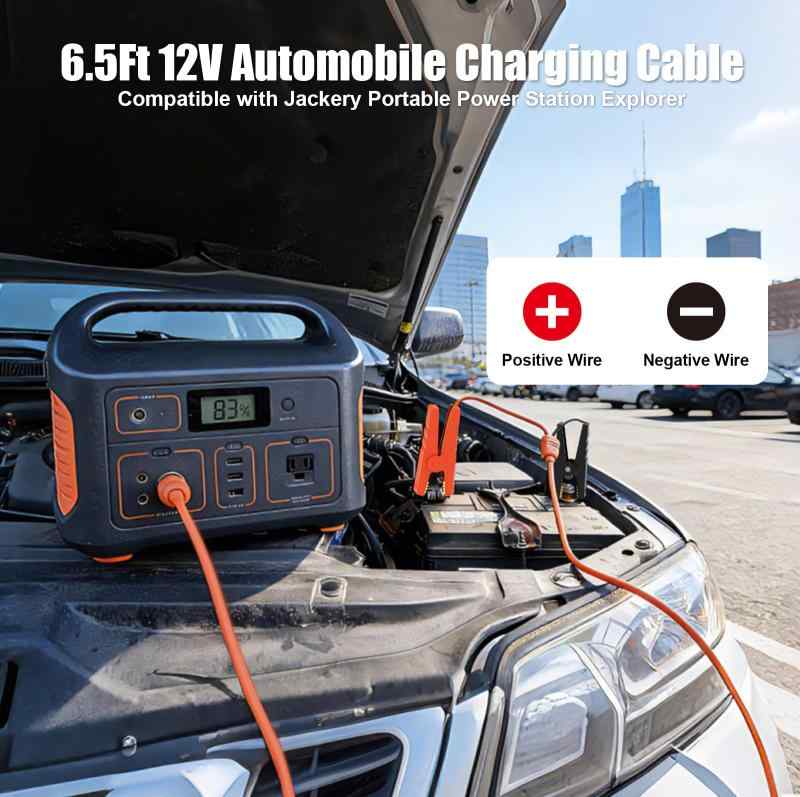 12V 自動車用バッテリー充電ケーブル クリッ...の紹介画像2