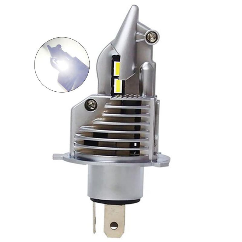 バイク led h4 ヘッドライト バイク用ledライトh4 Hi/Lo 新車検対応 CSPチップ搭載 60W/1個 ホワイト 6500K バイク 爆光 led h4 一体型 9-36V 12V/24V車対応6000LM LEDバルブ 3年 1個入り (